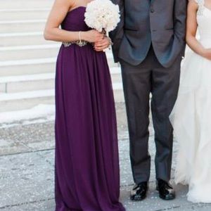 Watters & Watters Plum bridesmaid dress